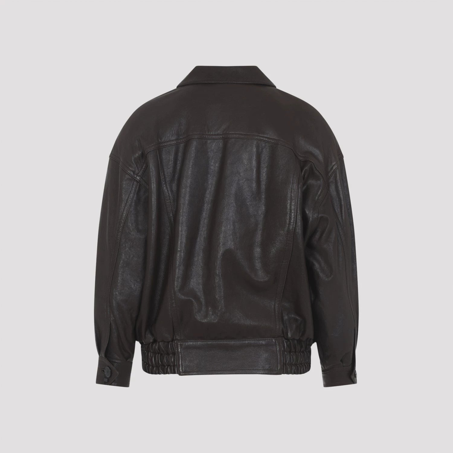Ysl Women's Saint Laurent Leather Jacket in Brown