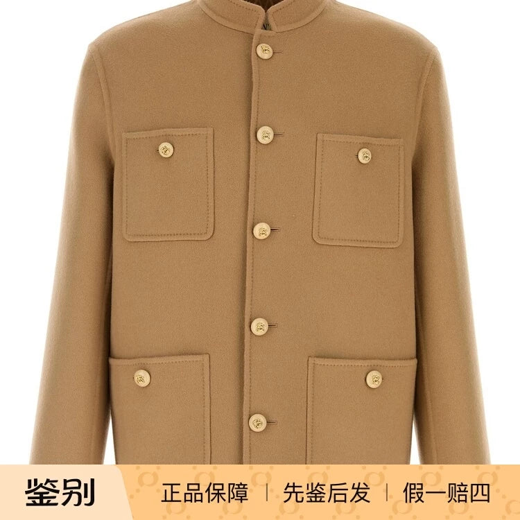 Valentino Men's Jacket in Camel