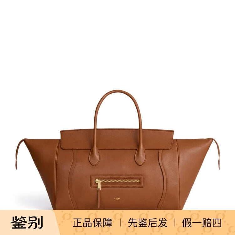 Celine Women's Luggage Handbag in Brown