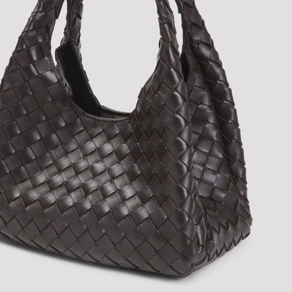 Bottega Veneta Women's Campana Small Shoulder Bag in Burgundy