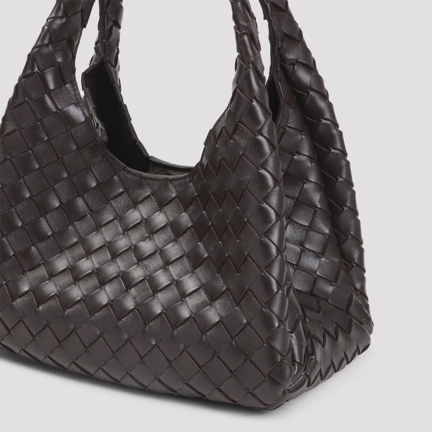 Bottega Veneta Women's Campana Small Shoulder Bag in Burgundy
