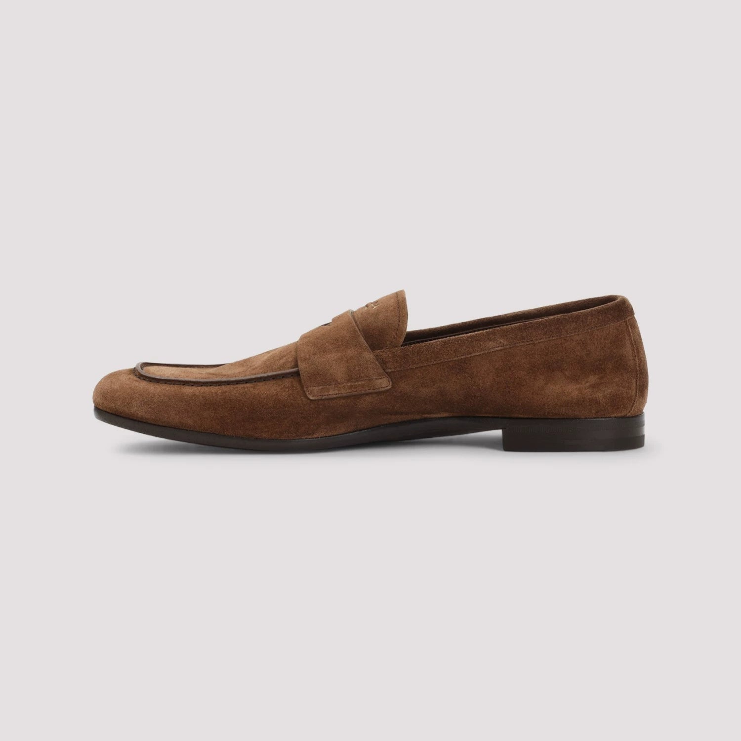 Prada Men's Loafers in Dark Brown