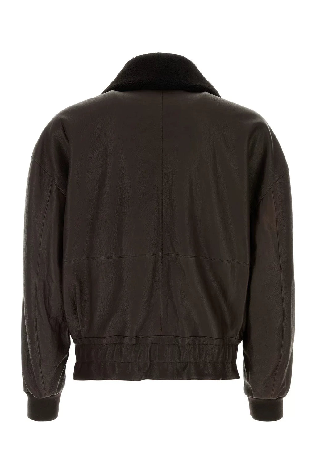 Giorgio Armani Leather Jacket in Brown