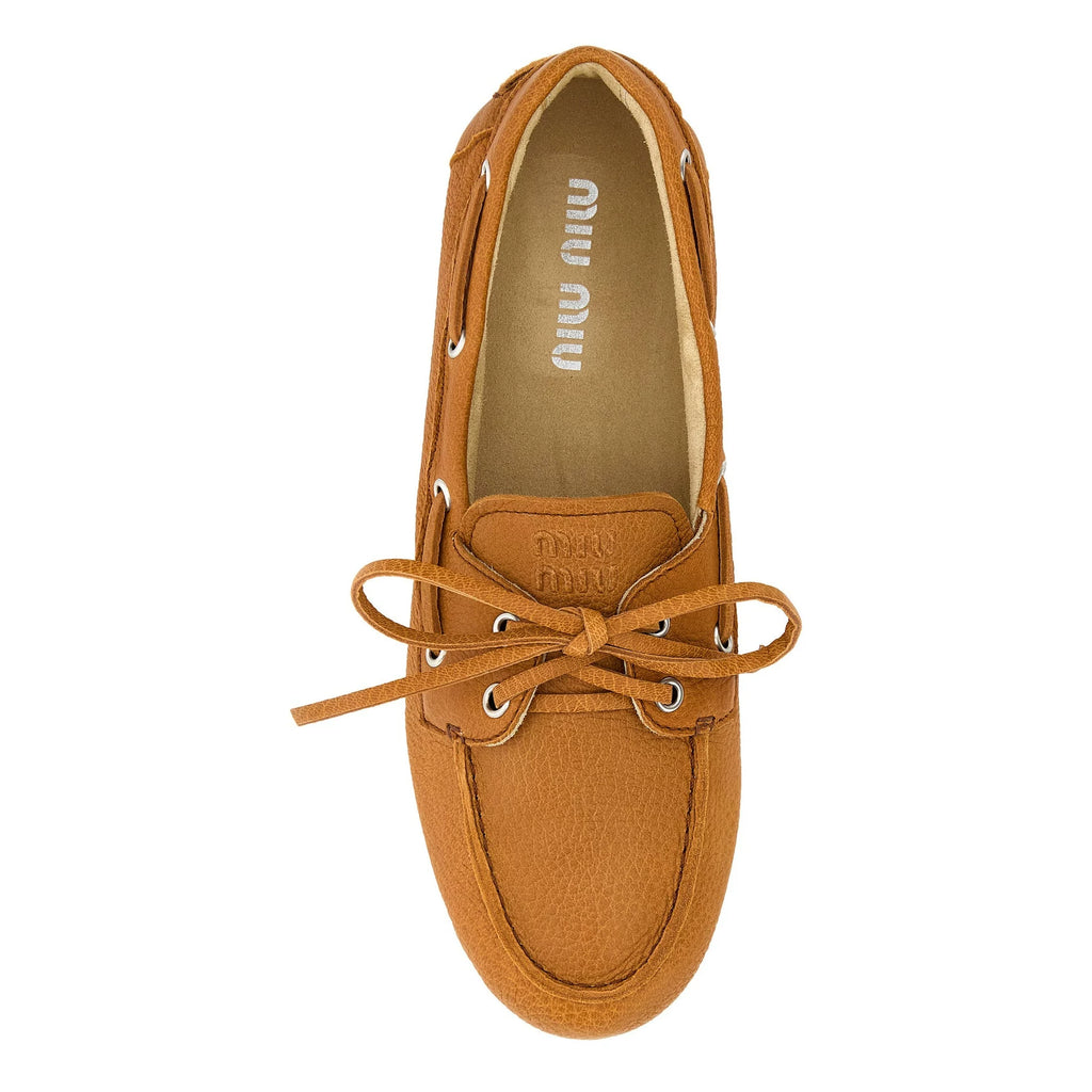 Miu Miu Women's Loafers in Brown