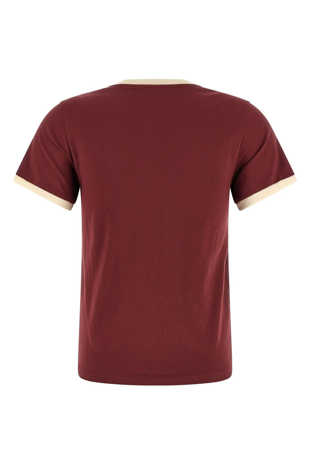 Miu Miu Women's Logo T-Shirt in Burgundy