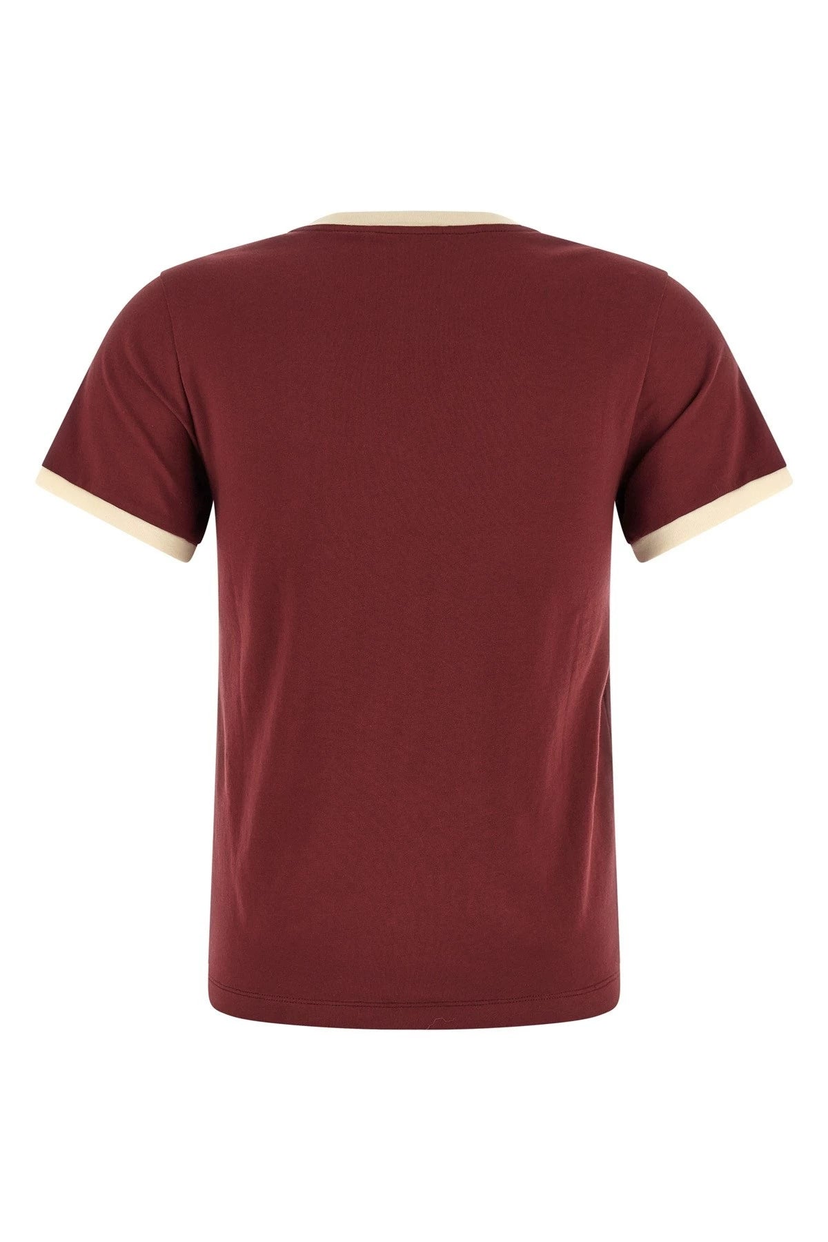 Miu Miu Women's Logo T-Shirt in Burgundy