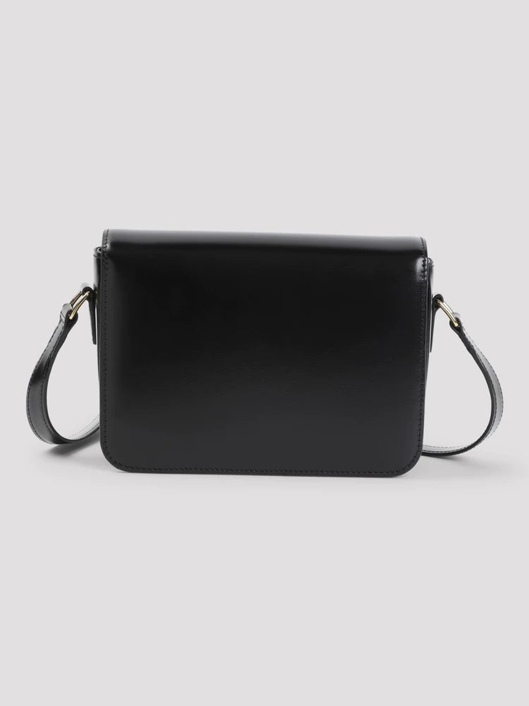 Celine Women's Teen Triomphe Small Shoulder Bag in Black