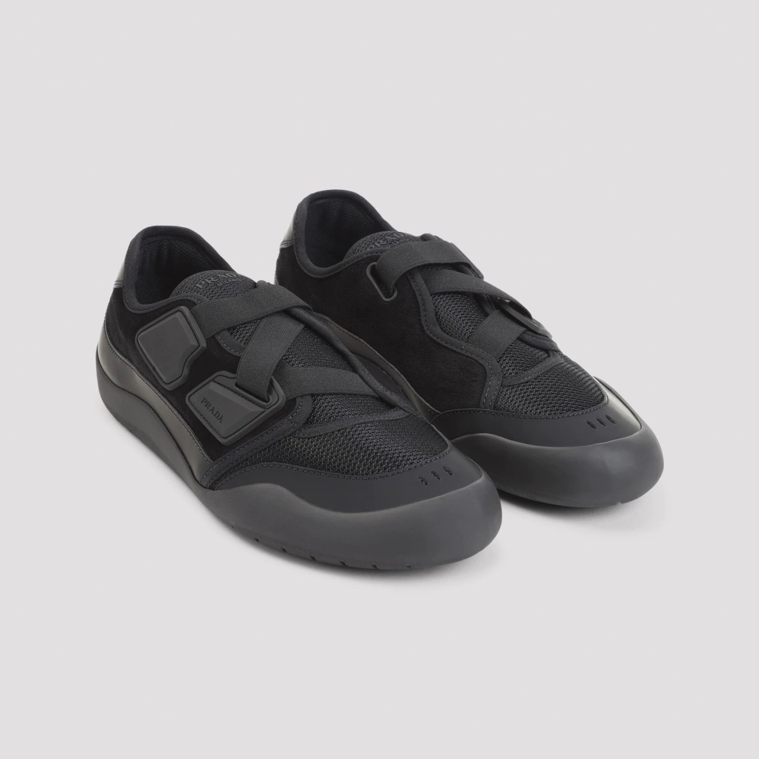 Prada Men's Speedrock Sneakers in Black