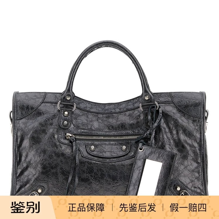 Balenciaga Women's Le City Medium Bag in Dark Grey