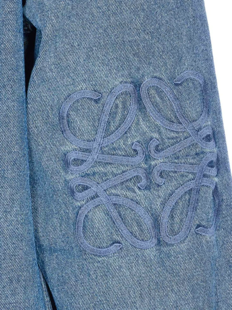 Loewe Men's Anagram Shirt in Blue