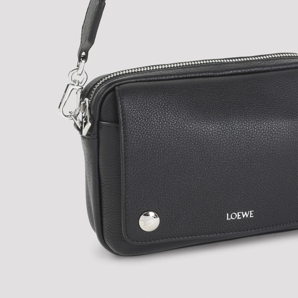 Loewe Men's Pebble Small Bag in Black