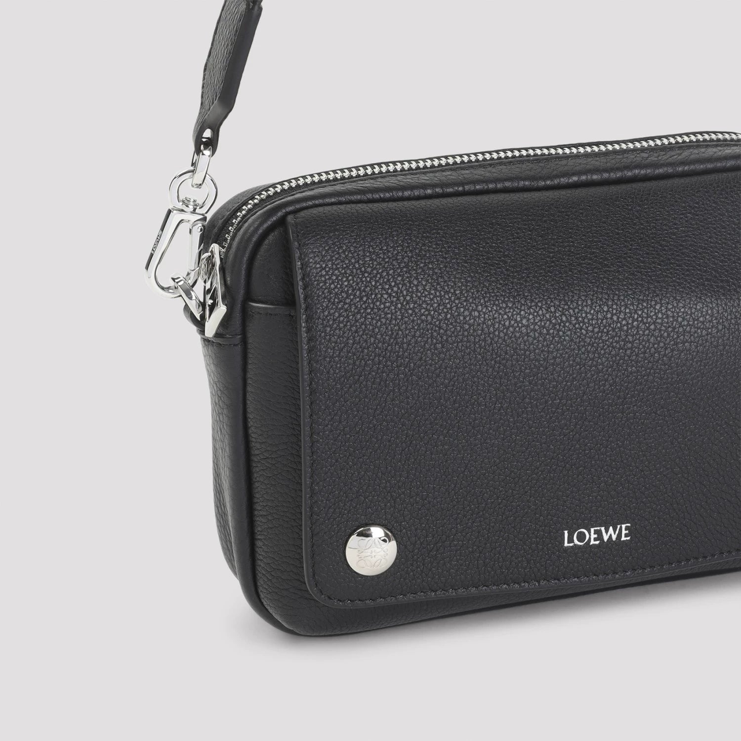Loewe Men's Pebble Small Bag in Black