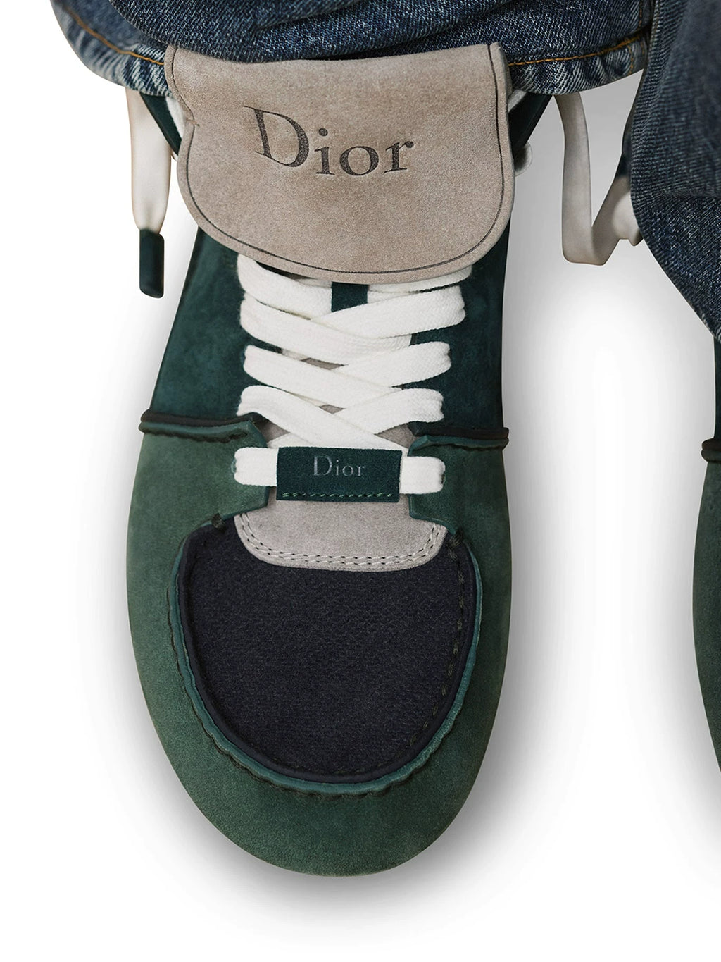 Dior Men's Roadie Ankle Boots in Green