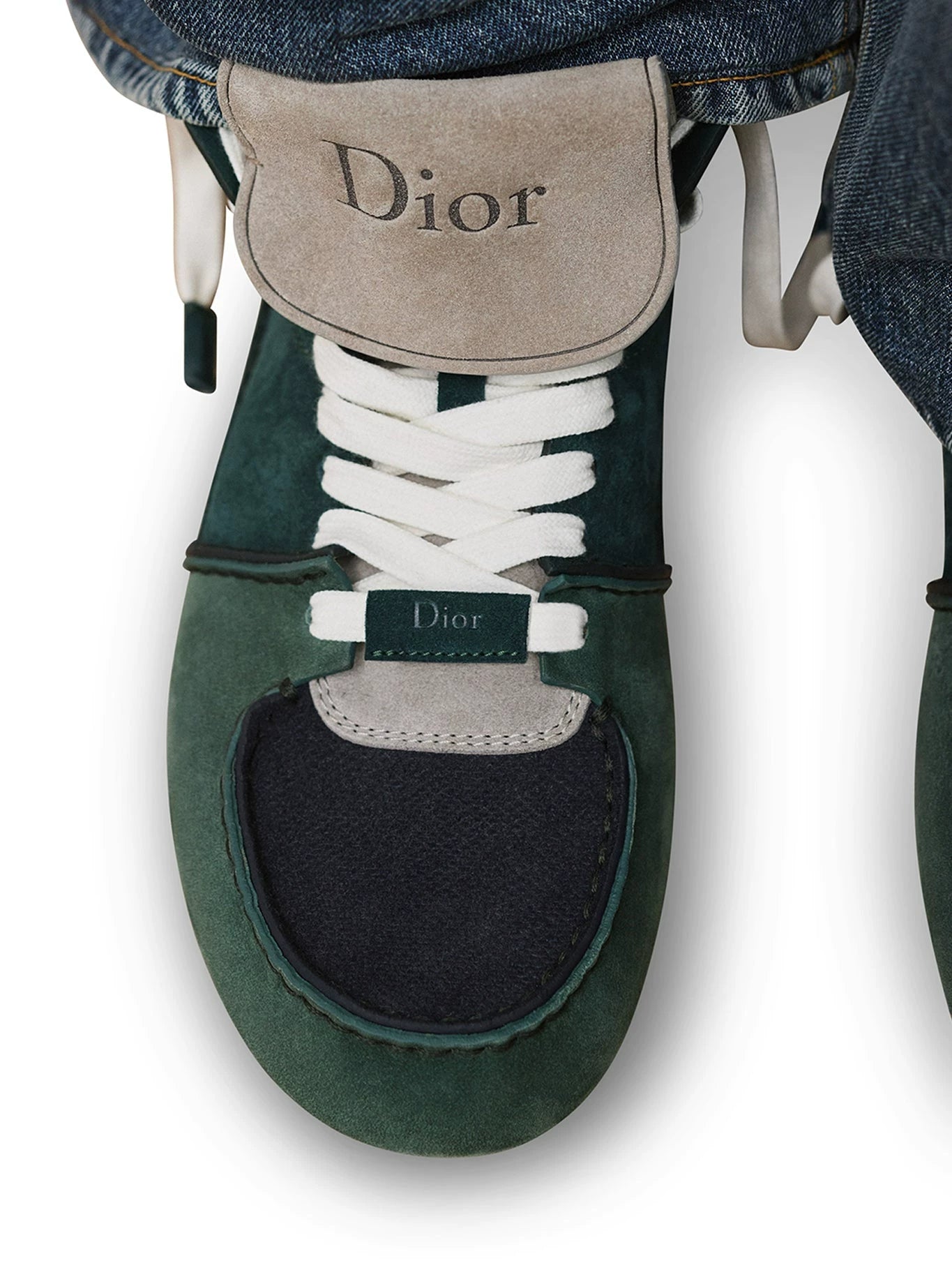 Dior Men's Roadie Ankle Boots in Green