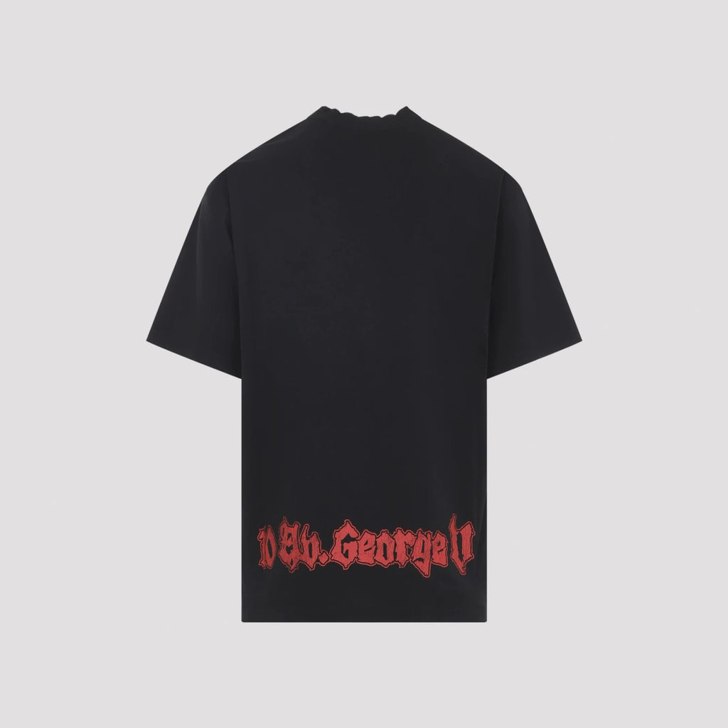 Balenciaga Men's Logo T-Shirt in Black