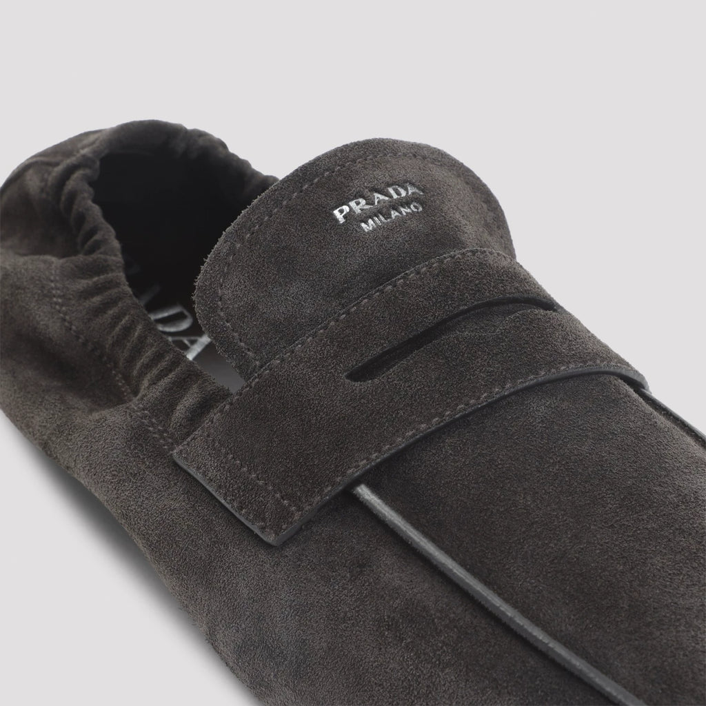 Prada Men's Loafers in Dark Brown