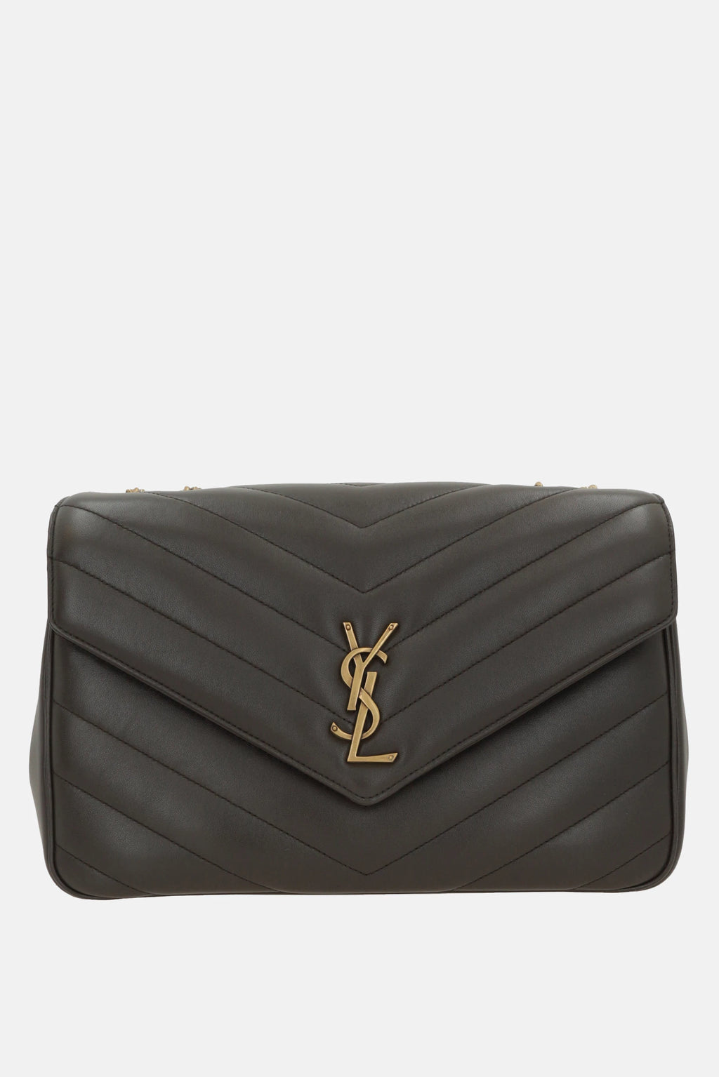 Saint Laurent Women's Saint Laurent YSL Loulou Large Bag in Grey