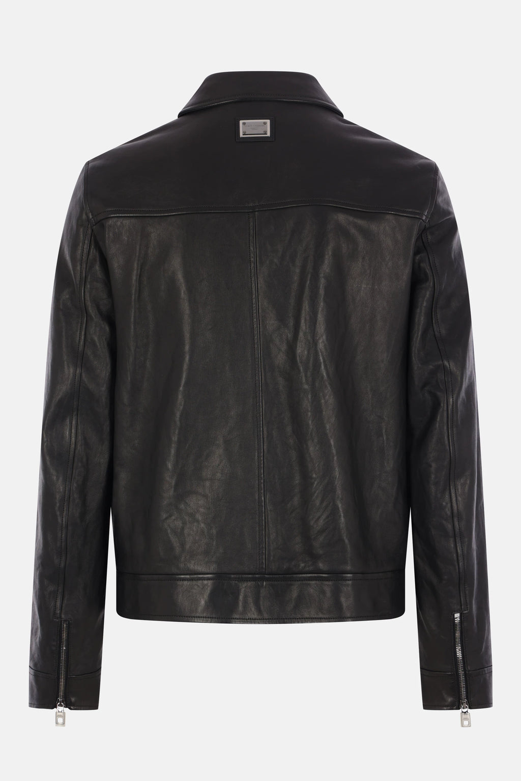 Dolce＆gabbana Men's Dolce Gabbana Leather Jacket in Black