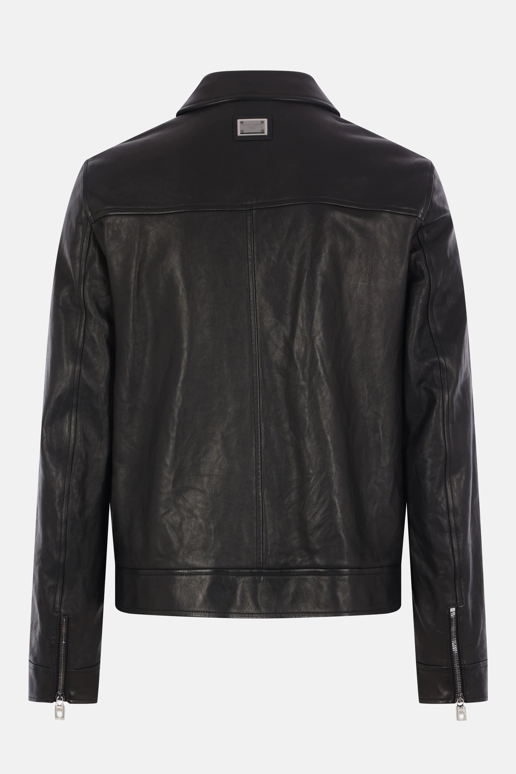 Dolce＆gabbana Men's Dolce Gabbana Leather Jacket in Black