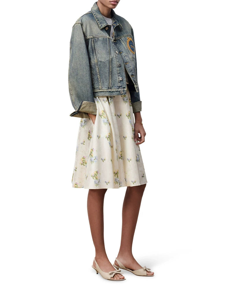 Dior Women's Medaillon Coat in Blue
