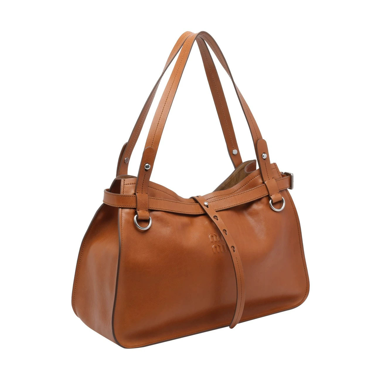 Miu Miu Women's Large Shoulder Bag in Brown