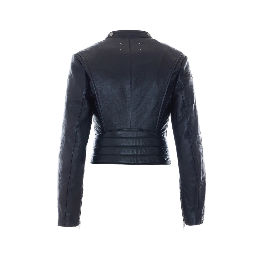 Maison Margiela Women's Leather Jacket in Black