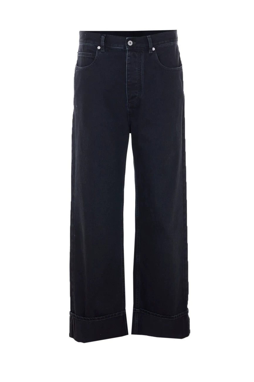Bottega Veneta Men's Bv Lapel Jeans in Black