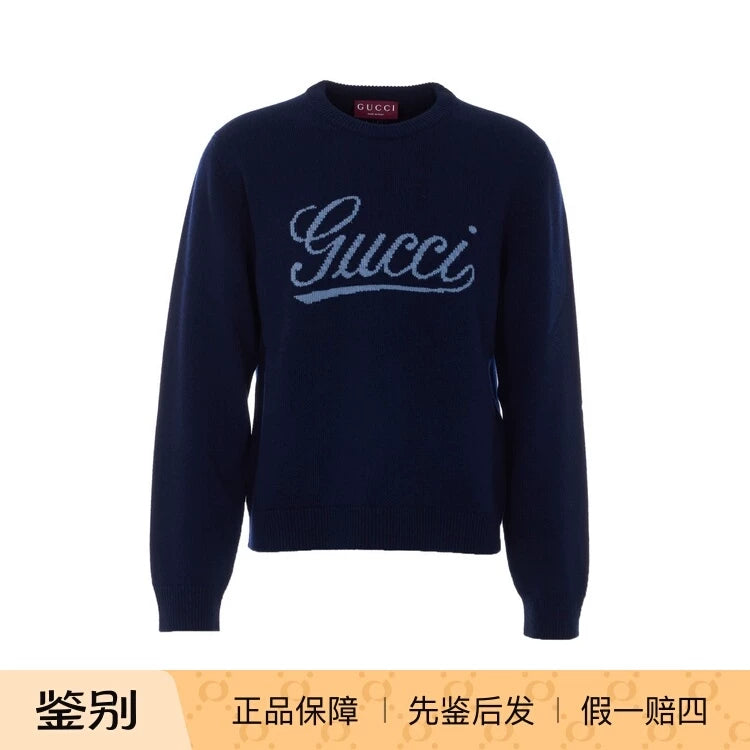 Gucci Men's Sweater in Navy