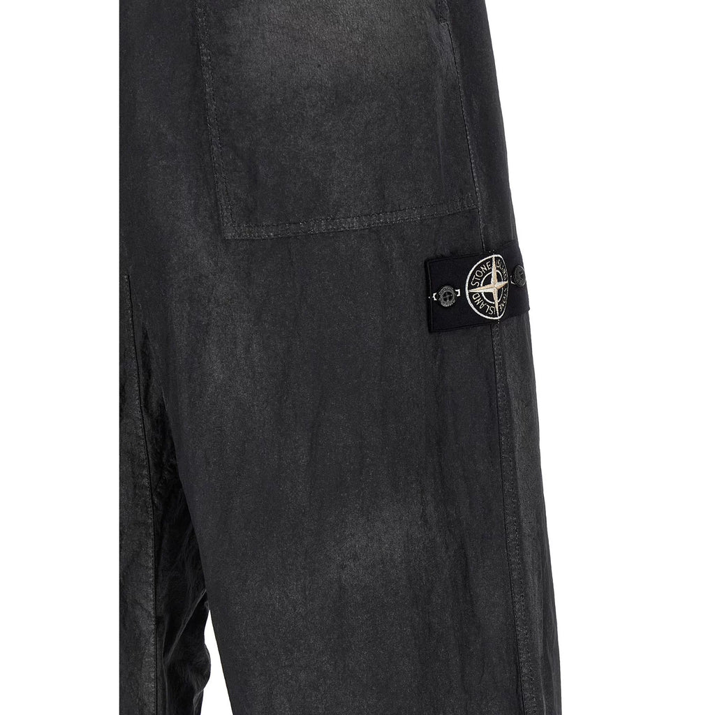 Stone Island Men's Pants in Black