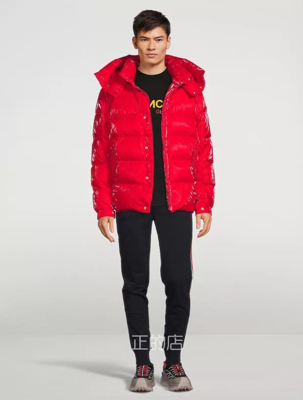 Moncler Men's Verdon Down Jacket in Red