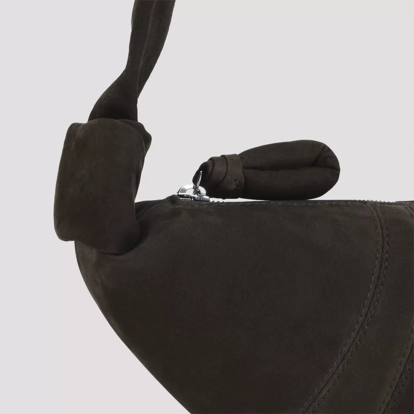 LEMAIRE Women's Small Croissant Crossbody Bag in Dark Brown