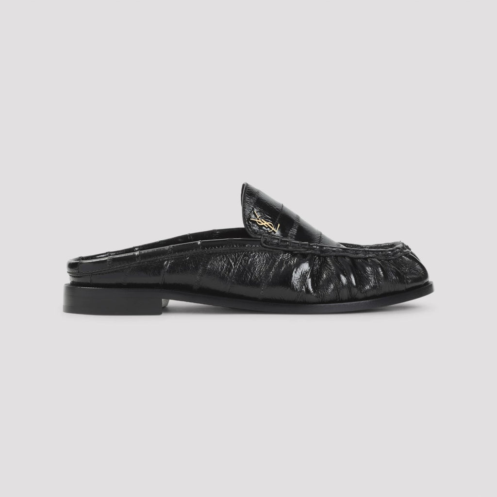 Saint Laurent Women's YSL Le Loafer 15 Shoes in Black