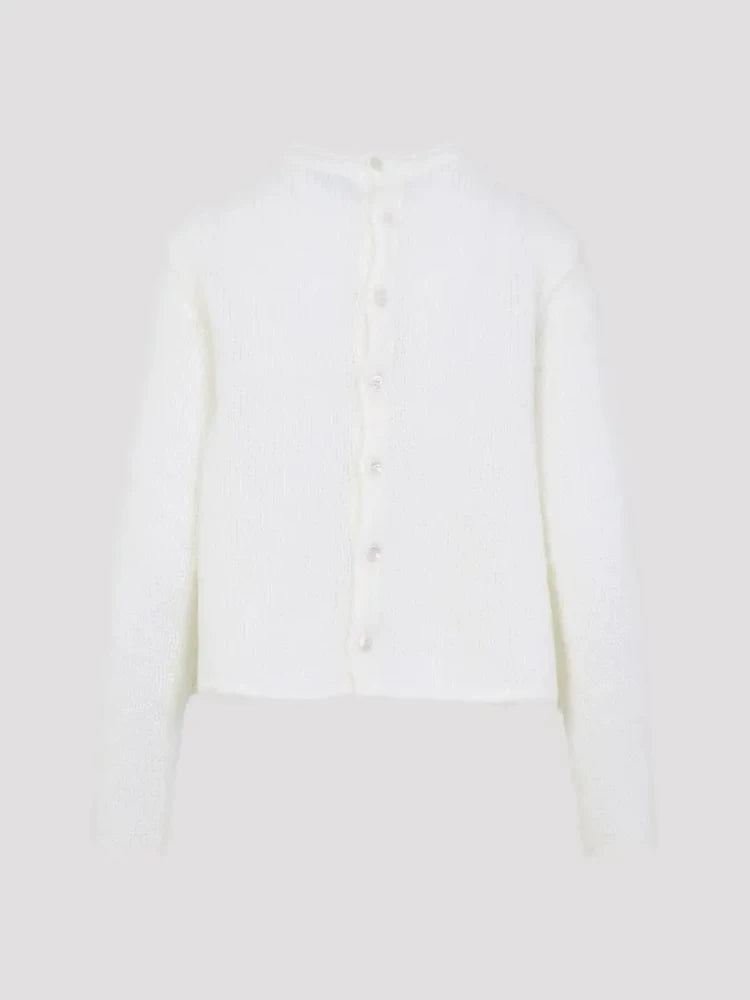 Loewe Women's Anagram Cardigan in White