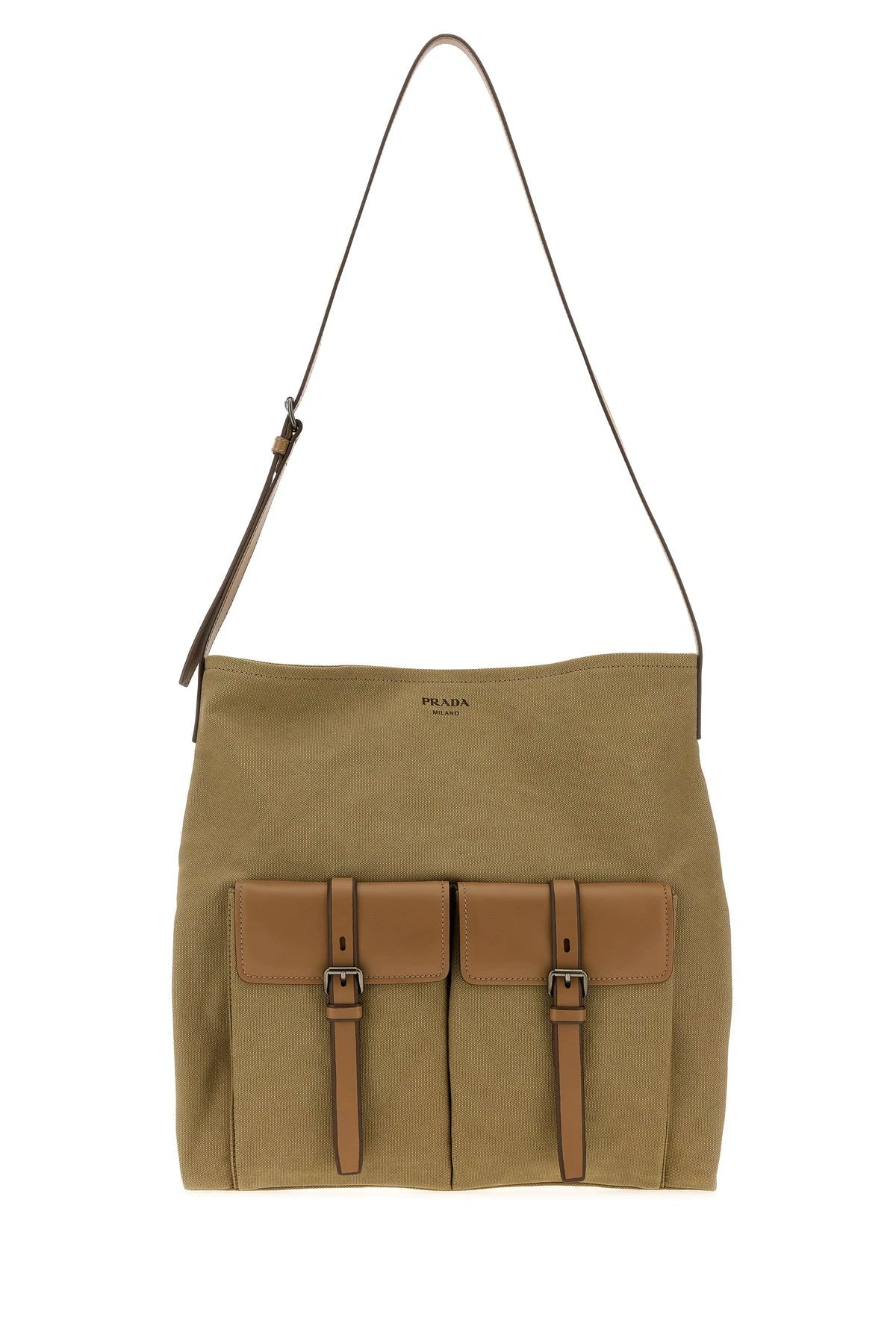Prada Men's Route Bag in Beige