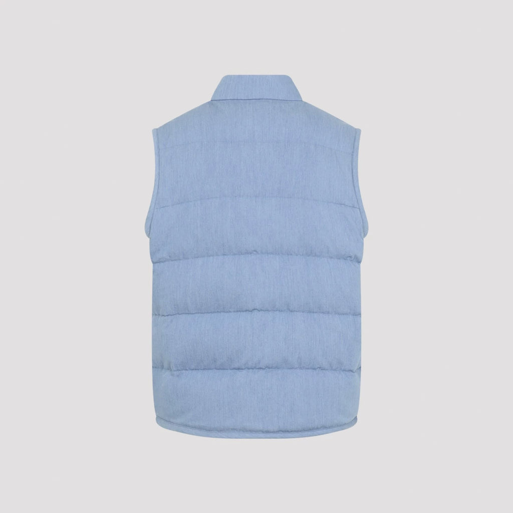 Moncler Men's Heceta Vest in Blue