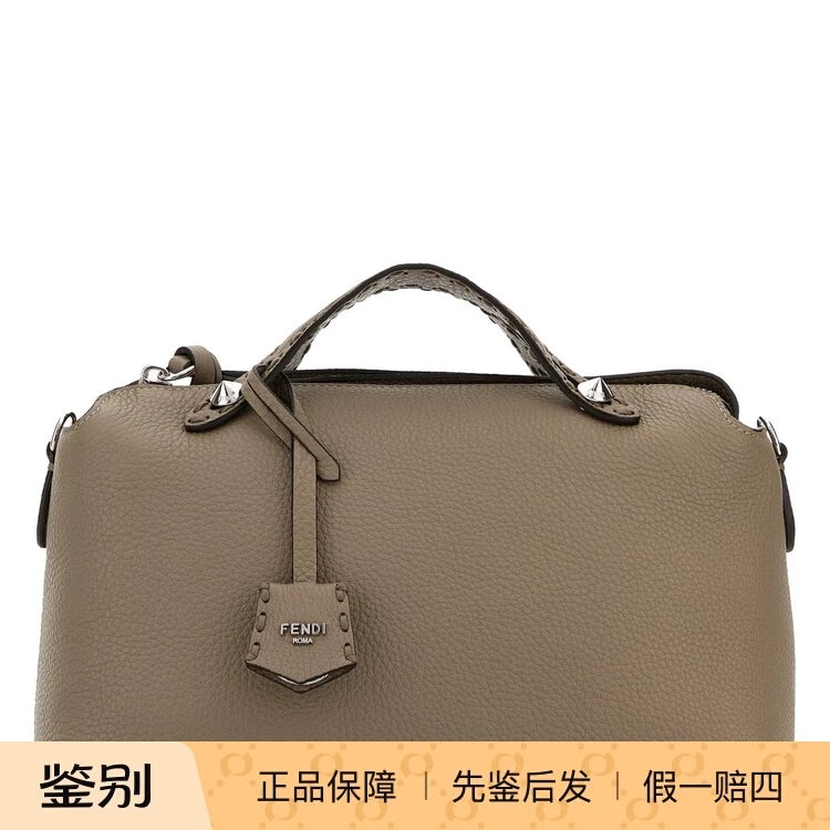 Fendi Women's By The Way Selleria Medium Bag in Grey