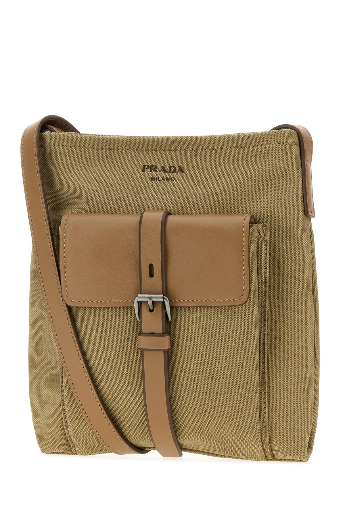 Prada Men's Route Crossbody Bag in Beige