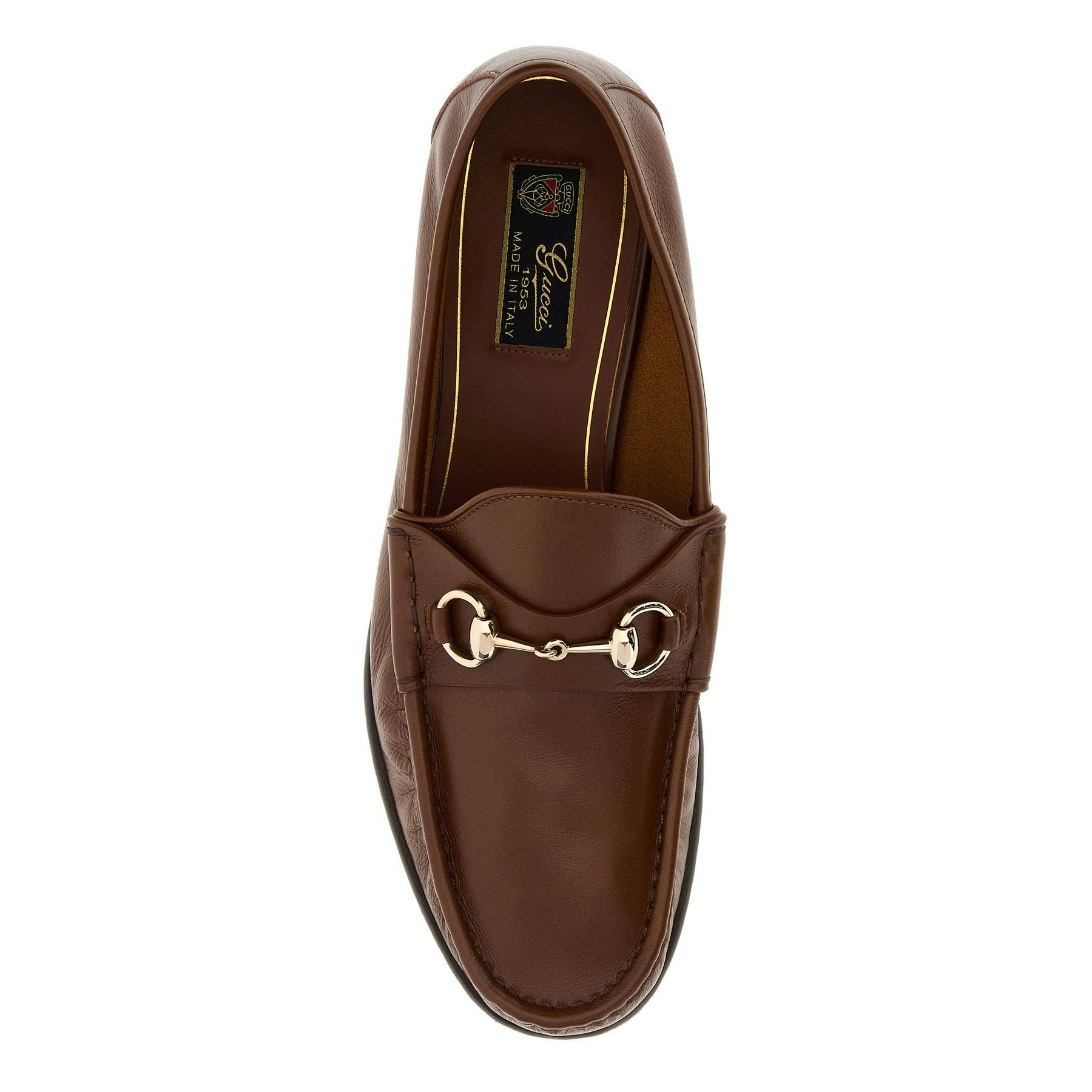 Gucci Men's Lugano Loafers in Brown