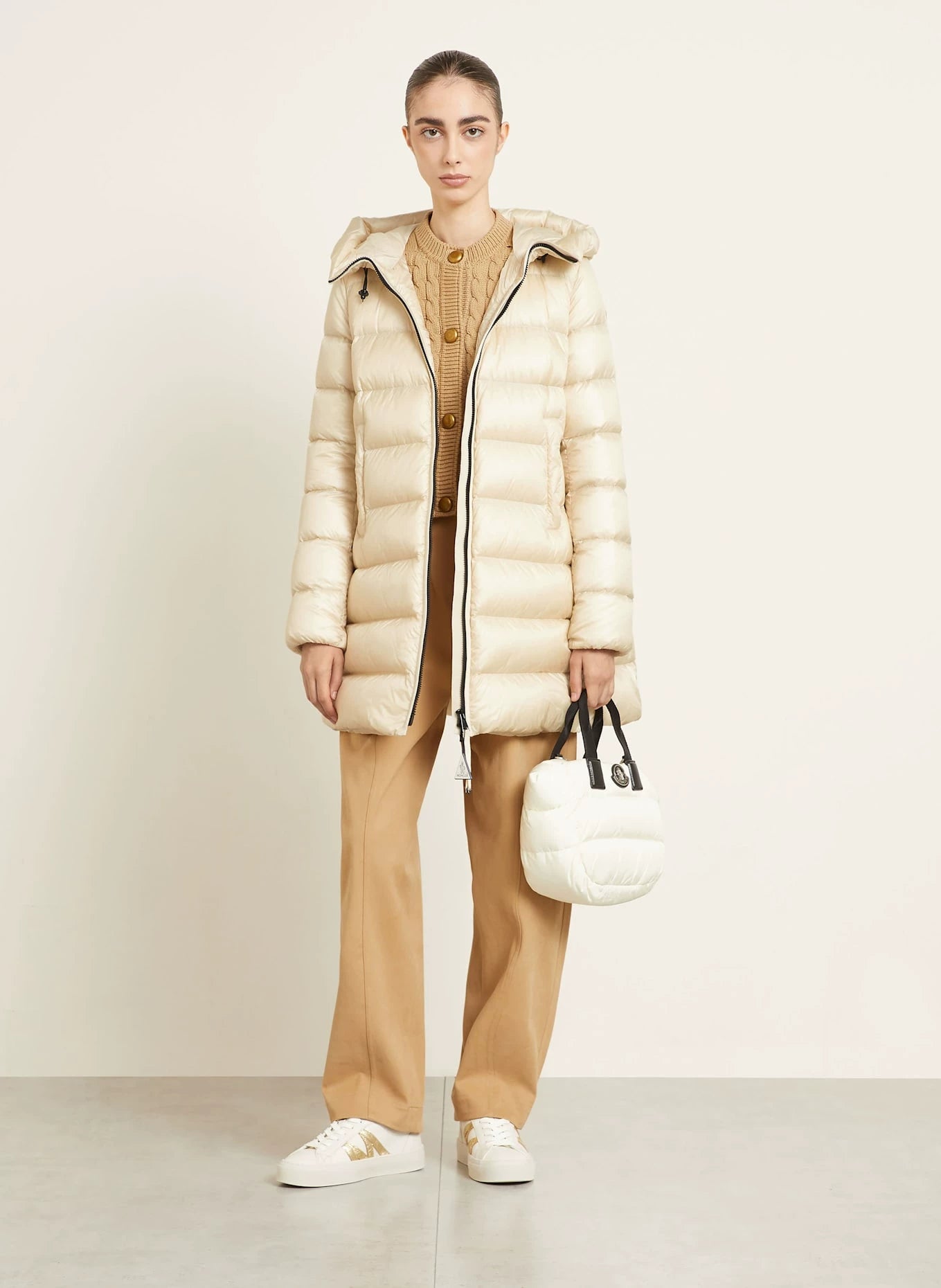 Moncler Women's Suyenne Down Jacket in Beige