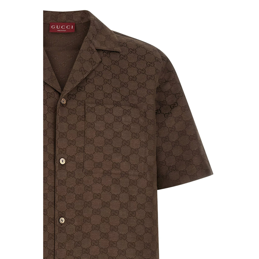 Gucci Men's Shirt in Brown