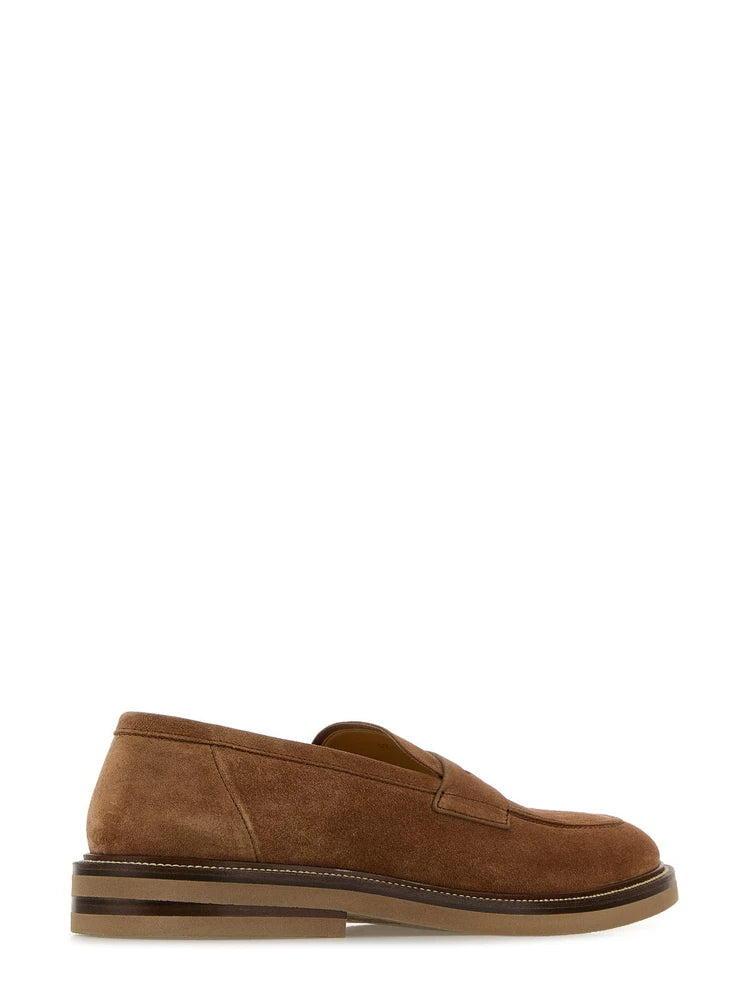 Brunello Cucinelli Men's Loafers in Brown
