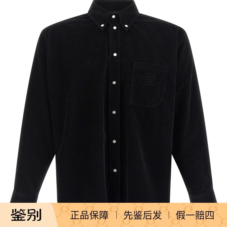 Fendi Men's Shirt in Black