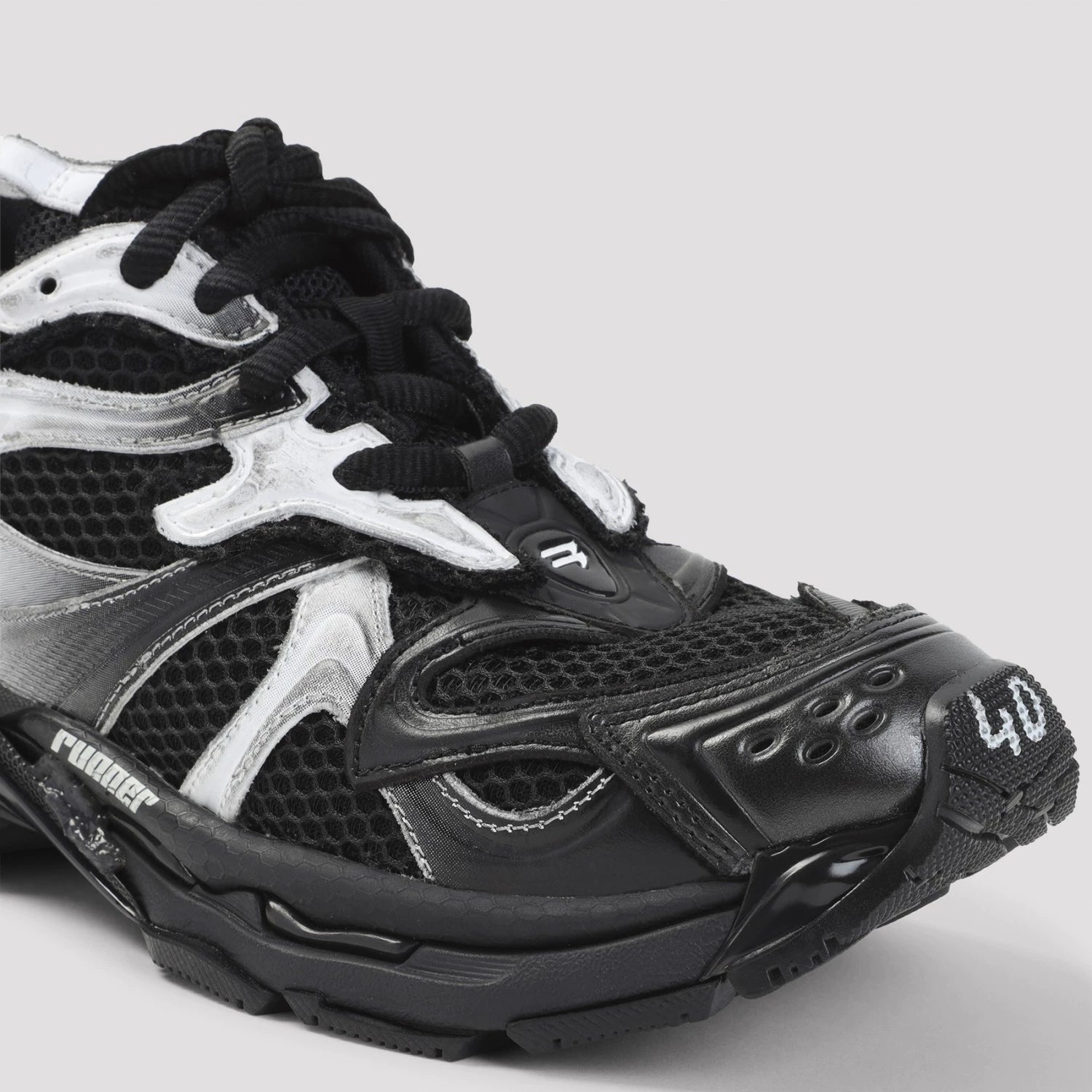 Balenciaga Men's Runner 2 Sneakers in Black