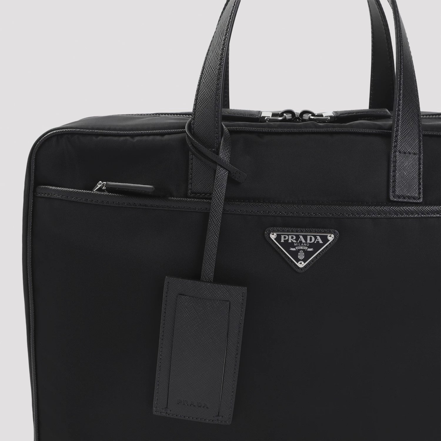 Prada Men's Medium Briefcase in Black