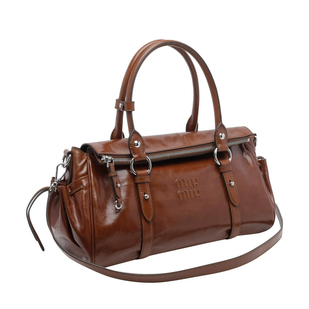 Miu Miu Women's Shoulder Bag in Brown