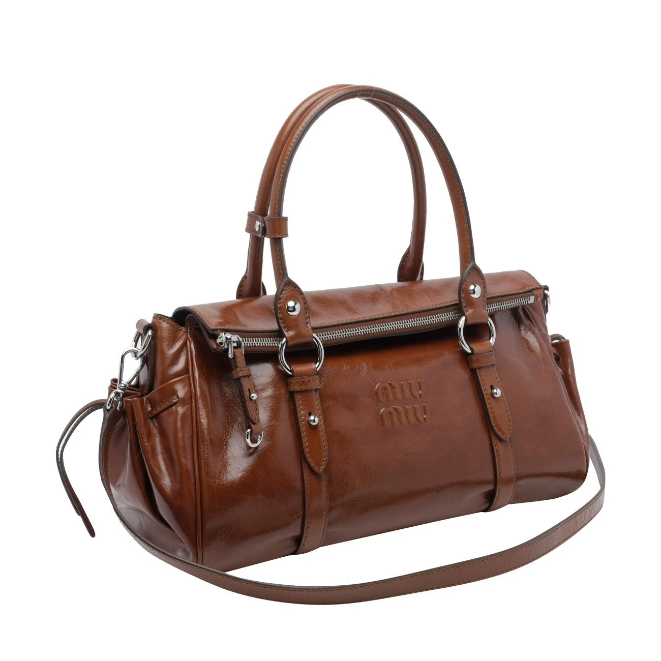 Miu Miu Women's Shoulder Bag in Brown