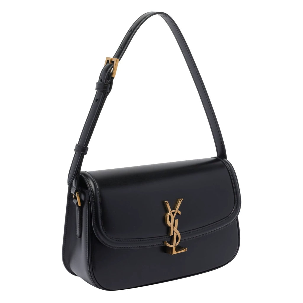 Saint Laurent Women's YSL Solferino Medium Bag in Black