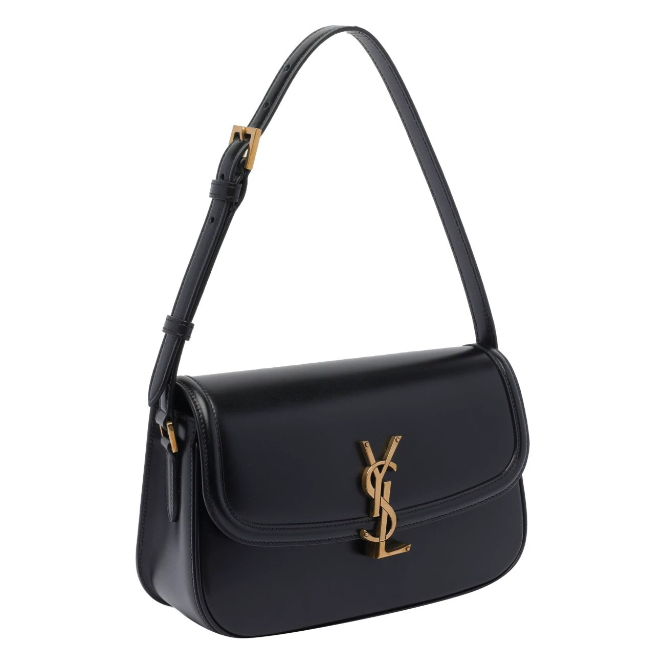Saint Laurent Women's YSL Solferino Medium Bag in Black