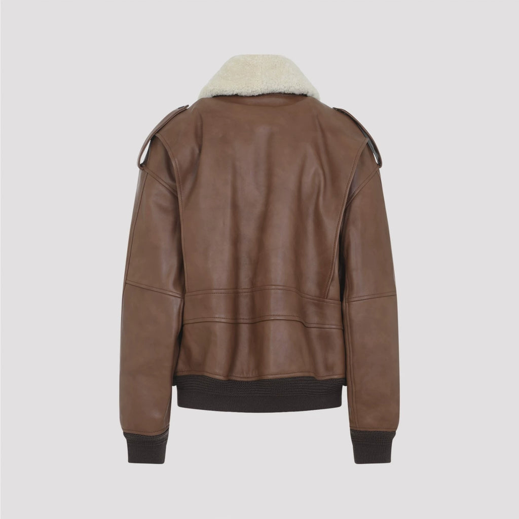 Saint Laurent Women's YSL Leather Jacket