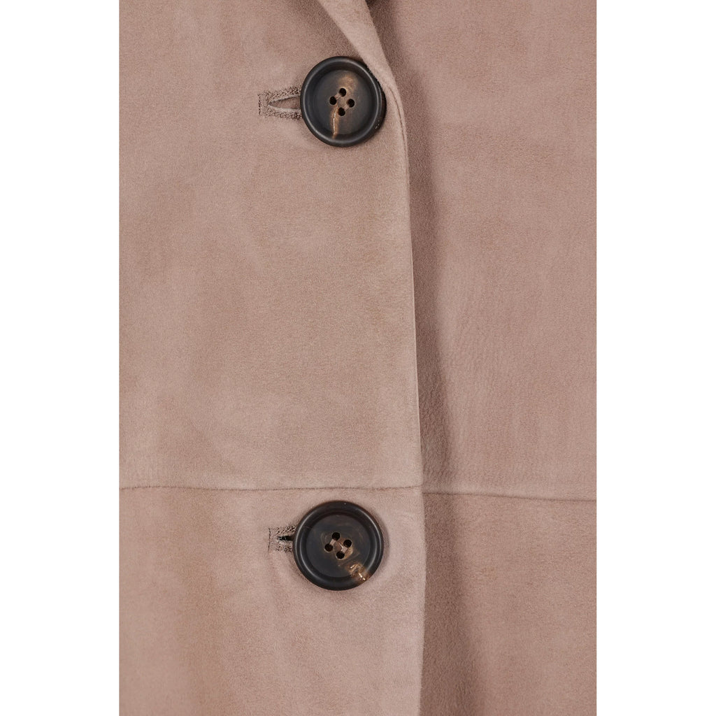 Brunello Cucinelli Women's Bc 26 Leather Jacket in Light Brown